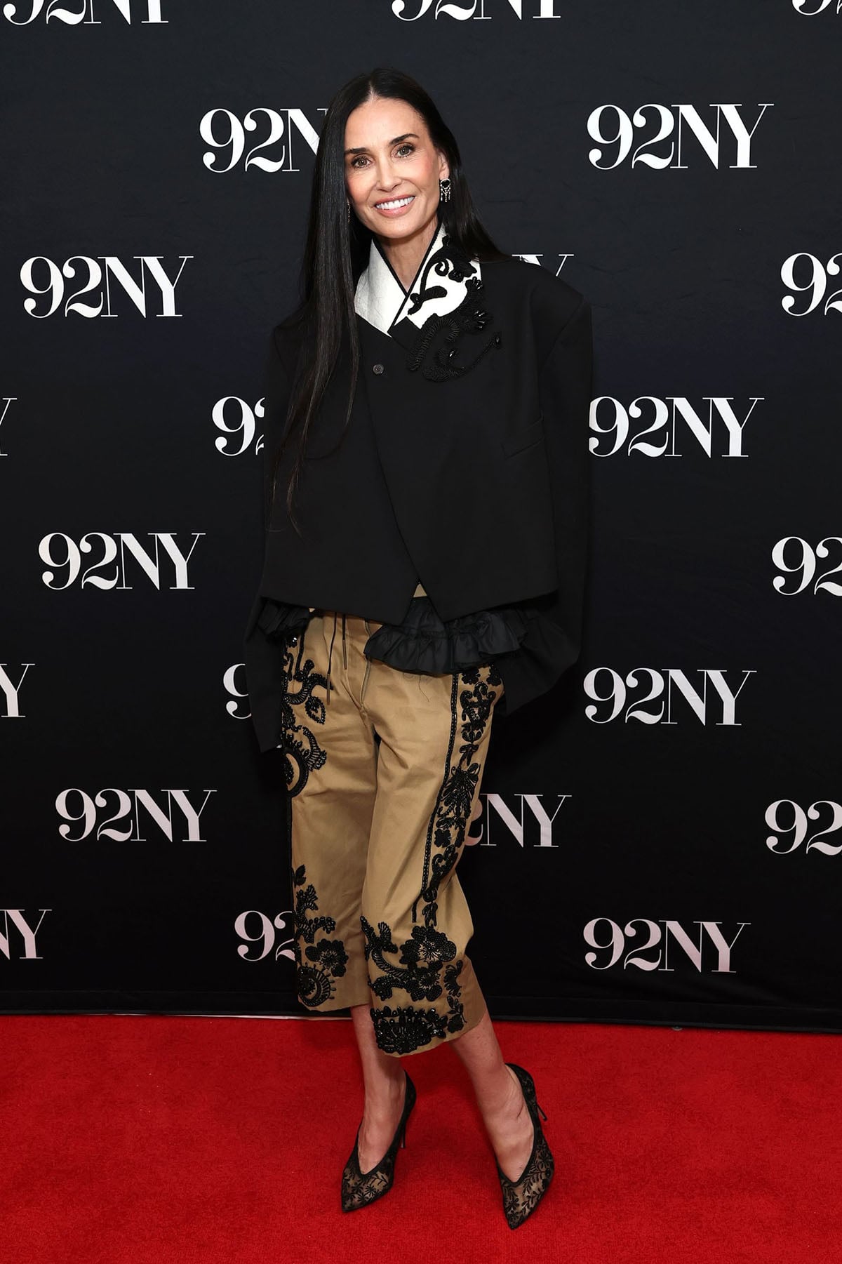 Demi Moore In Dries Van Noten At 92NY Talk