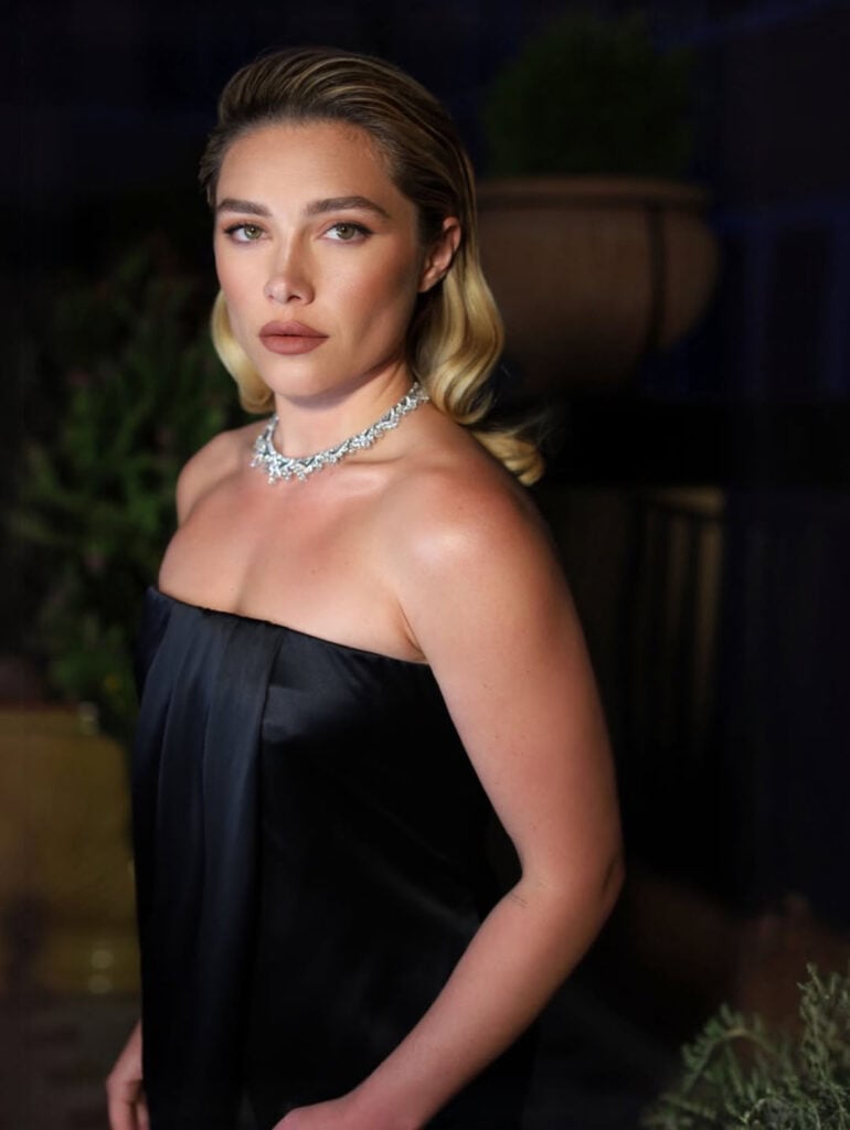 Florence Pugh Wore Saint Laurent For Bvlgari