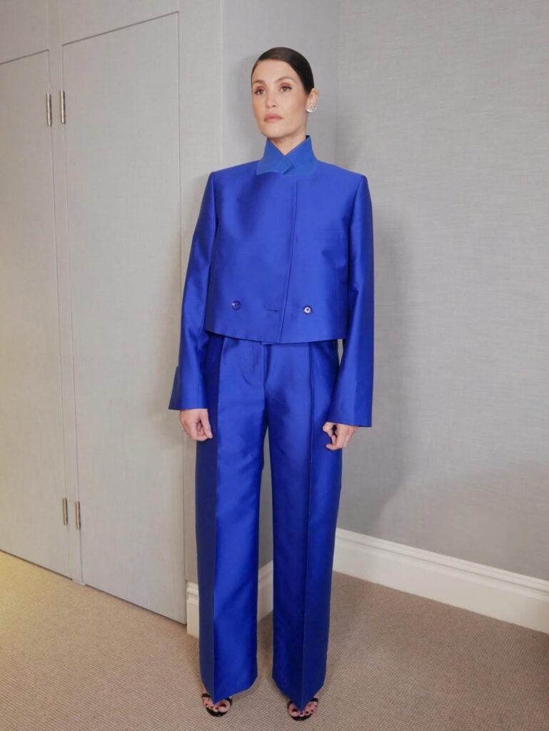 Gemma Arterton Wore Christian Wijnants To The BAFTA TV Preview 'Secret Service' Q&A, Gemma Arterton BAFTA TV Preview Secret Service, Rafe Spall BAFTA TV Preview London, Secret Service ITV Q&A London, Gemma Arterton Christian Wijnants, Christian Wijnants Fall 2026 suit, BAFTA TV Preview red carpet, Gemma Arterton style London event