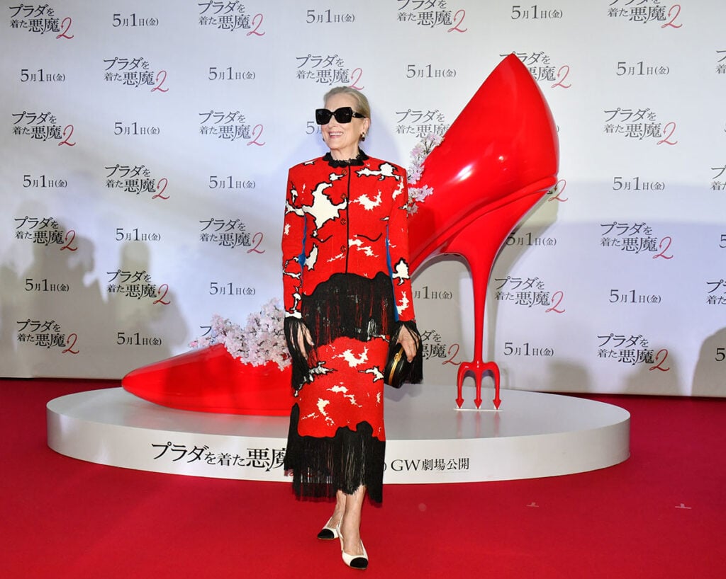 Meryl Streep The Devil Wears Prada 2 Tokyo Premiere, The Devil Wears Prada 2 Tokyo Premiere red carpet, Meryl Streep Chanel Pre-Fall 2026, Chanel Tokyo Premiere Meryl Streep, Chanel Pre-Fall 2026 Tokyo Premiere