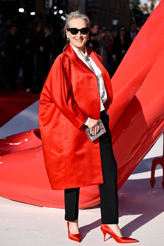 Meryl Streep The Devil Wears Prada 2 London Premiere, The Devil Wears Prada 2 London Premiere red carpet, Prada The Devil Wears Prada 2 London Premiere, Meryl Streep Prada London Premiere, Meryl Streep style 2026