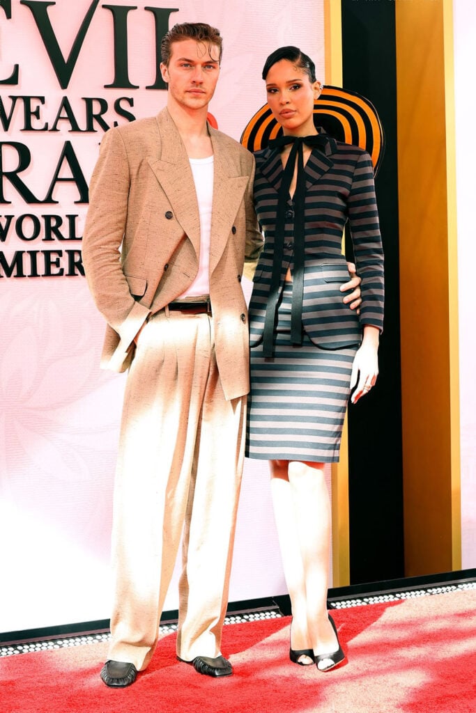 Nara Smith Lucky Blue Smith The Devil Wears Prada 2 New York Premiere, The Devil Wears Prada 2 New York Premiere Red Carpet, Prada Spring 2011 The Devil Wears Prada 2 Premiere