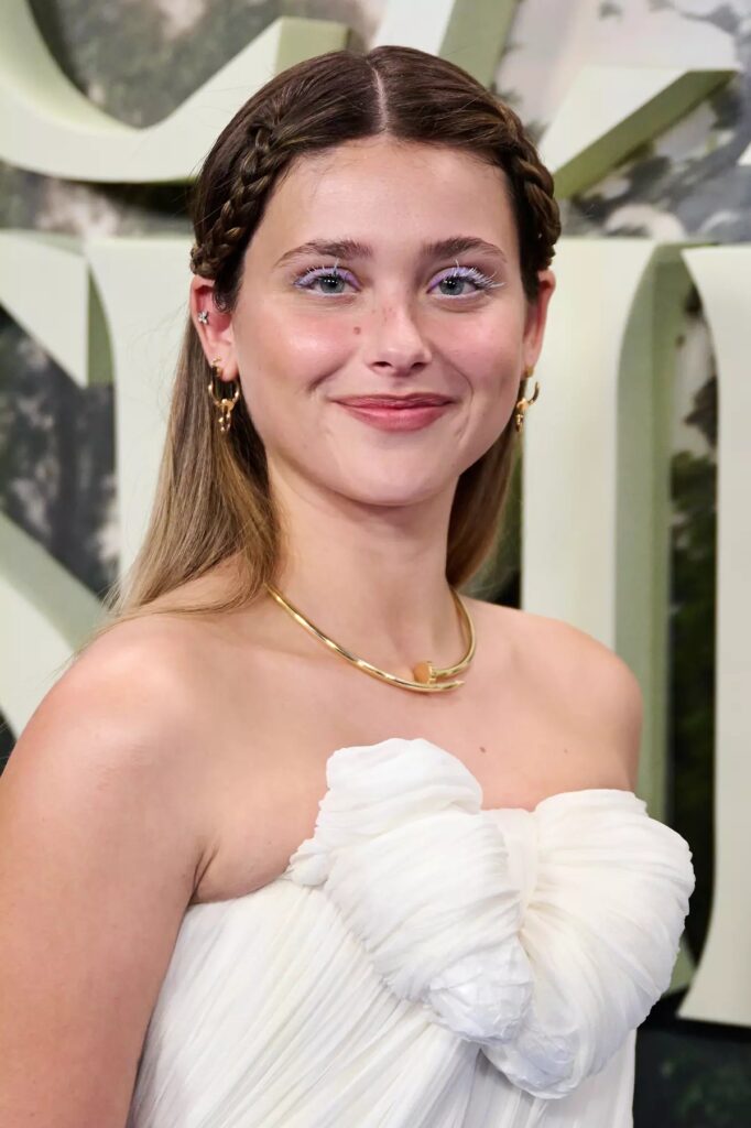 Nicole Wallace The House of the Spirits Madrid Premiere
The House of the Spirits Madrid Premiere red carpet
Nicole Wallace Dior Spring 2026 Madrid Premiere
Dior Spring 2026 red carpet Nicole Wallace
Nicole Wallace Madrid Premiere Dior look