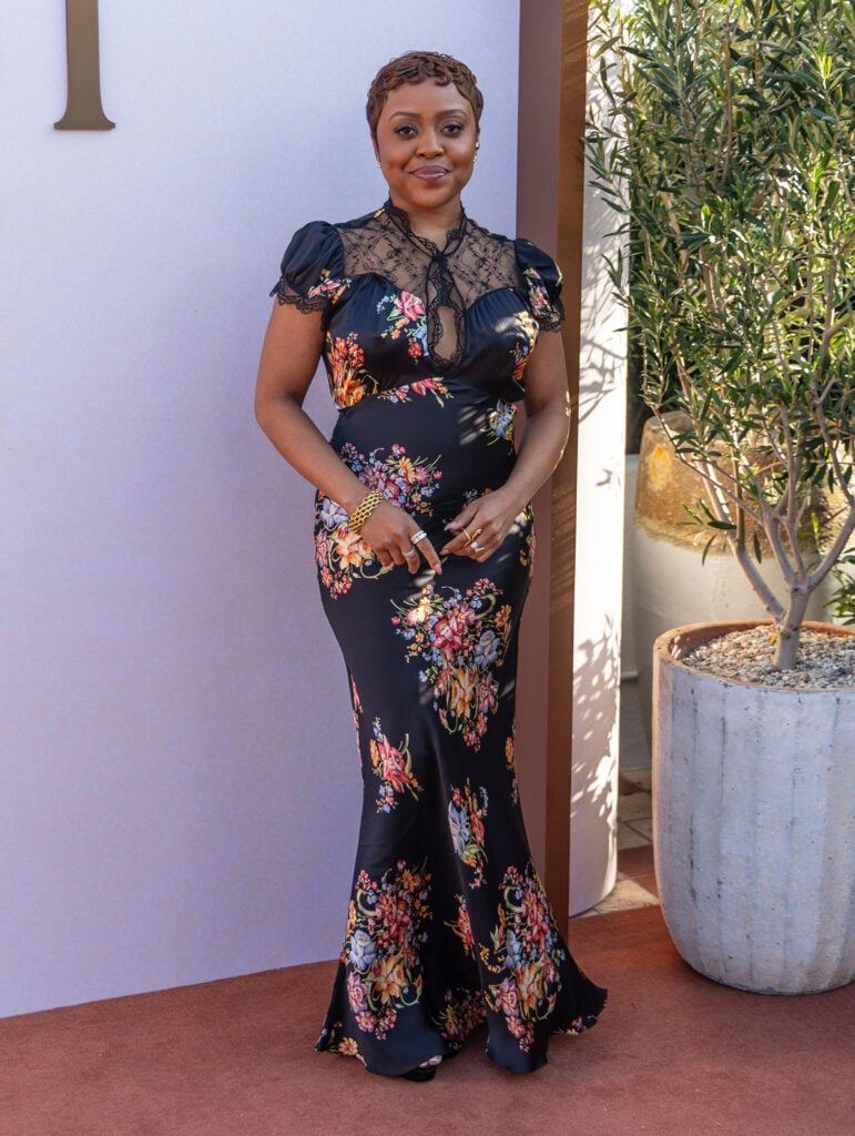 Quinta Brunson Disney Emmy Season Toast to TV, Quinta Brunson Rodarte, Rodarte Disney Emmy Toast, Quinta Brunson red carpet Los Angeles