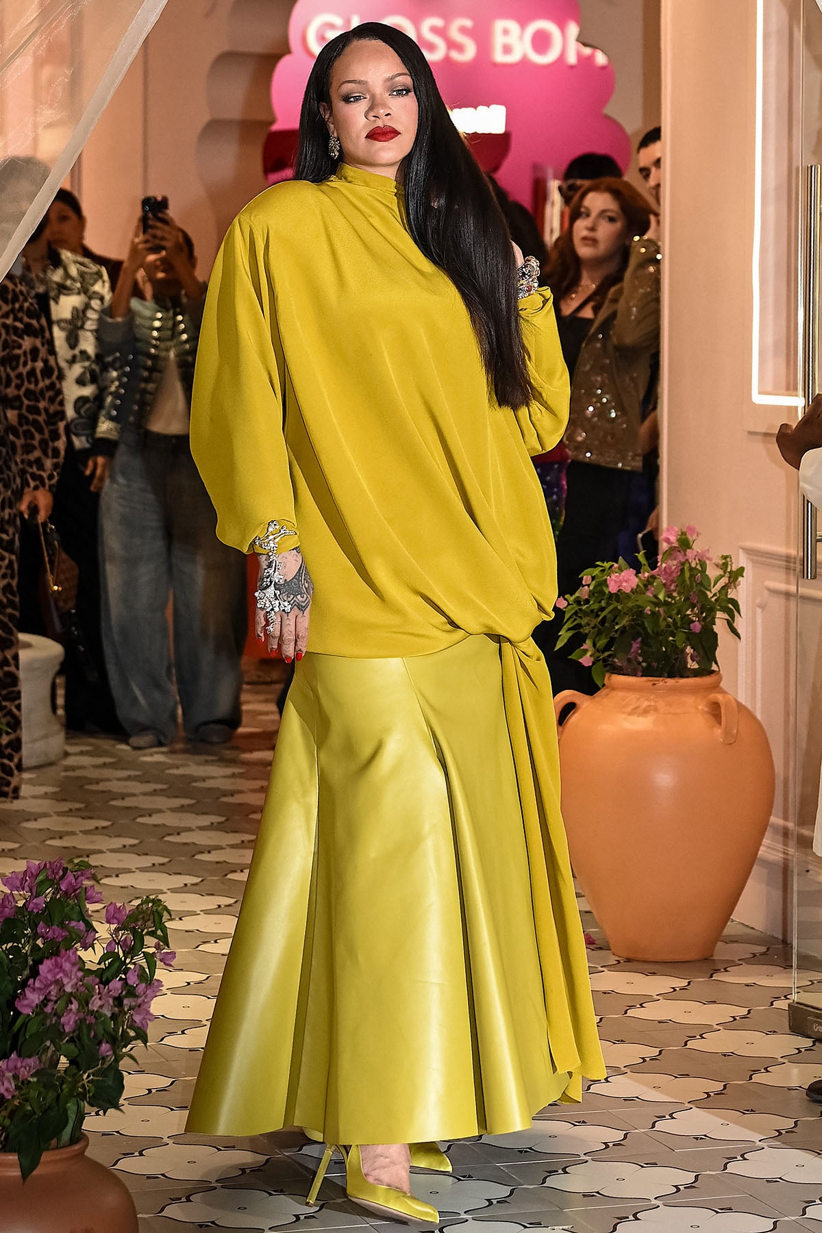 Rihanna Wore Mugler & Alaïa For The Fenty Beauty Mumbai Launch