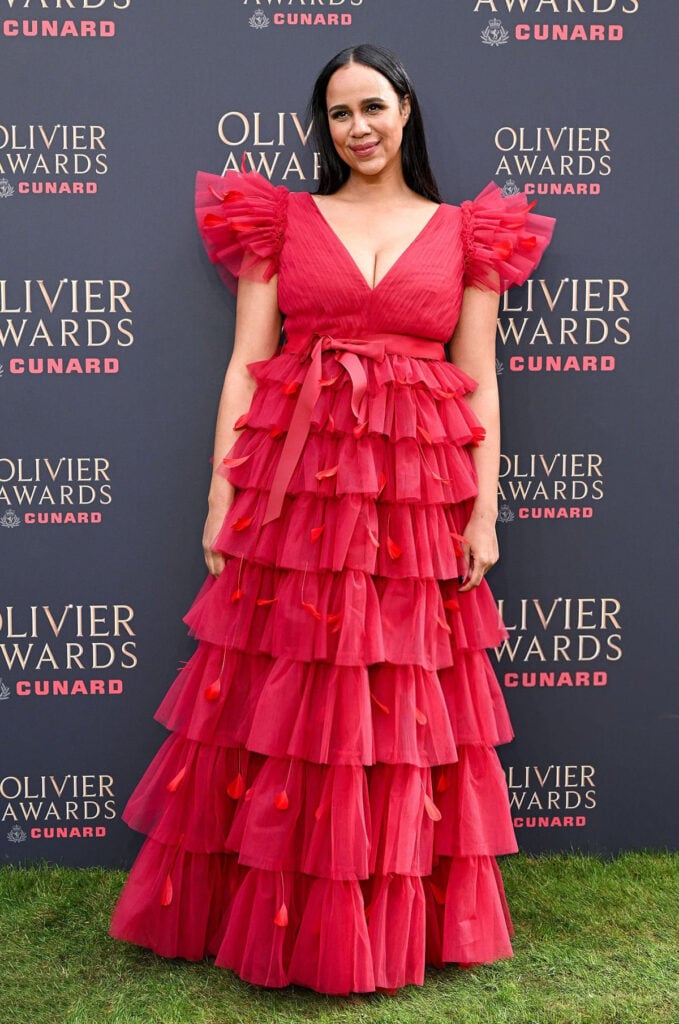 Zawe Ashton , Zawe Ashton Olivier Awards 2026
Olivier Awards 2026 red carpet Zawe Ashton
Huishan Zhang Olivier Awards 2026
Zawe Ashton Huishan Zhang gown