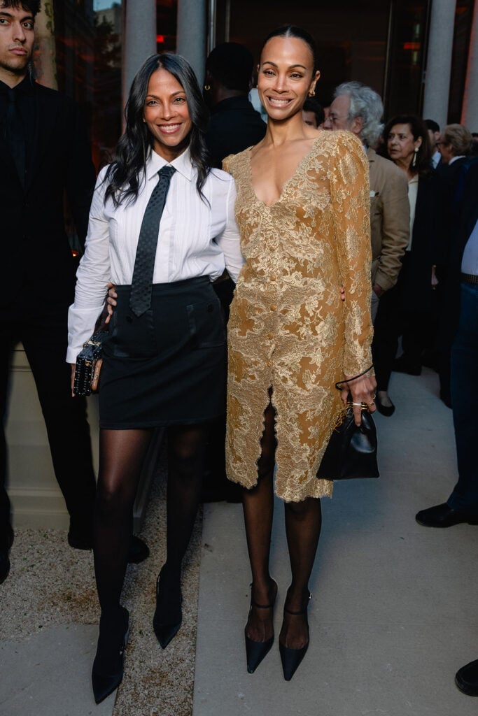 Zoe Saldana RH Milan unveiling, Zoe Saldana Milan event, RH Milan Gallery unveiling red carpet, Milan event red carpet, Zoe Saldana Saint Laurent RH Milan, Saint Laurent RH Milan unveiling Anthony Vaccarello