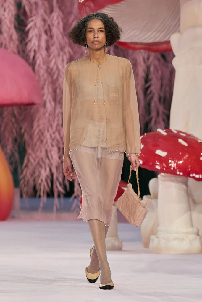 Runway look from the Chanel Spring 2026 Haute Couture collection designed by Matthieu Blazy.