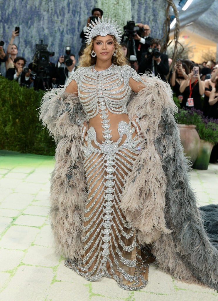 Beyonce’s Crystal Skeletal Olivier Rousteing Look At The 2026 Met Gala