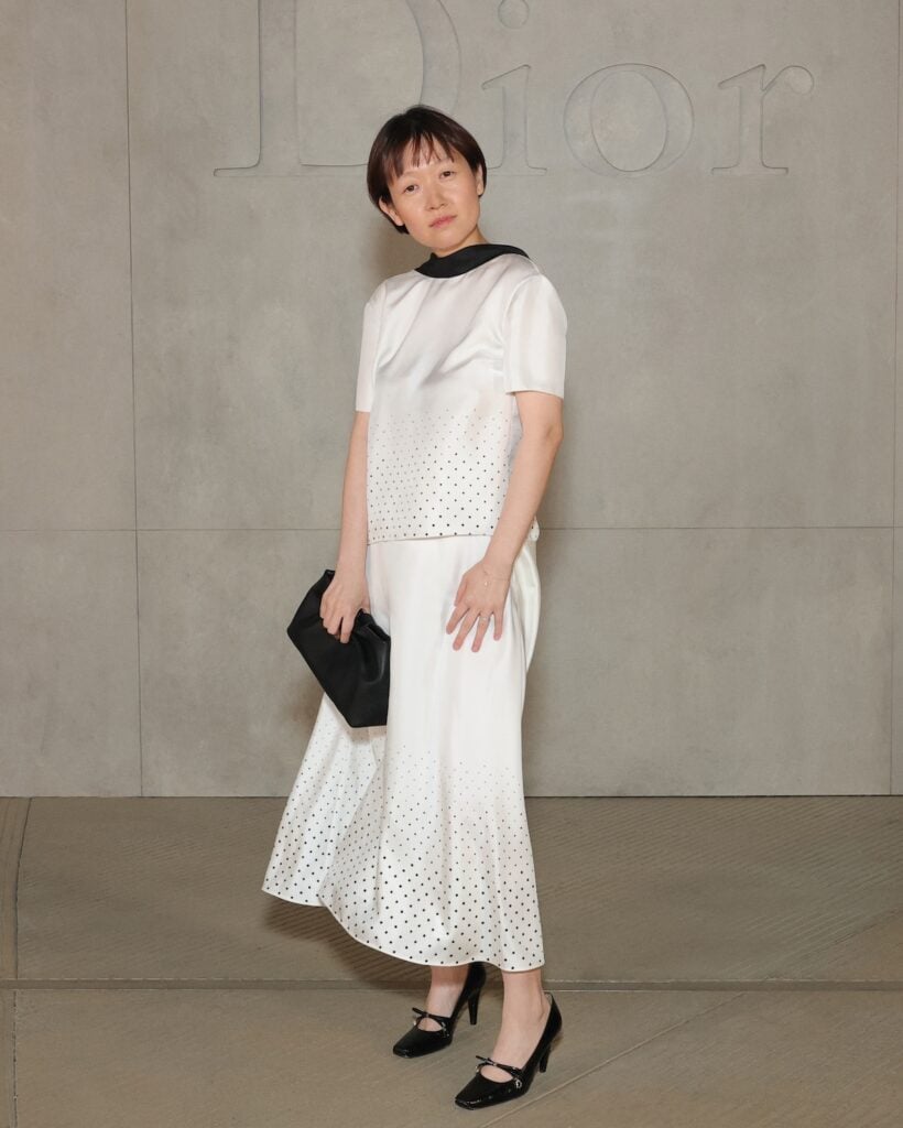 Celine Song attends the Dior Cruise 2027 at Los Angeles County Museum of Art 
