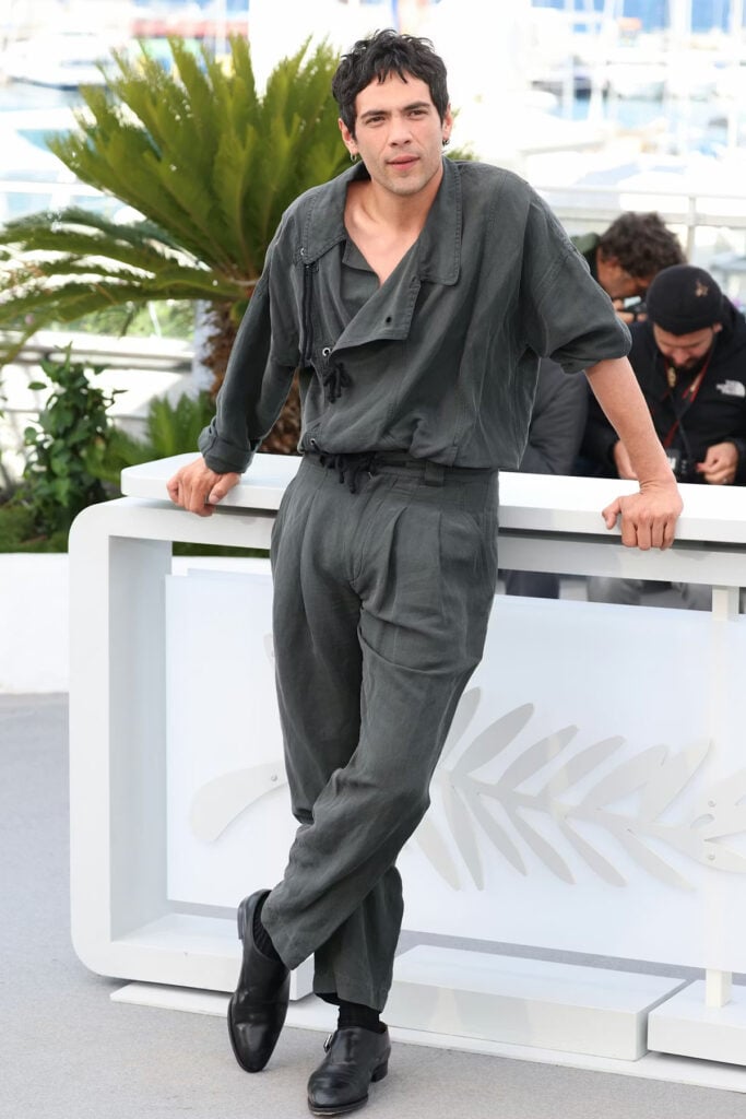 Diego Calva wearing Isabel Marant at the Club Kid Cannes Film Festival photocall
