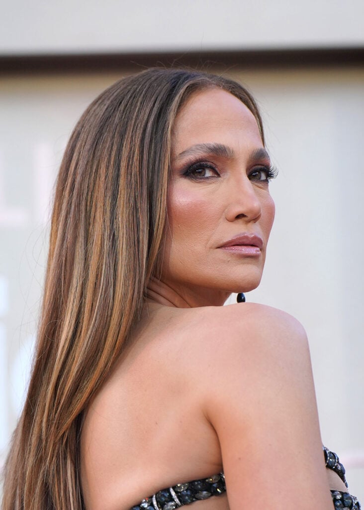Jennifer Lopez Wore Atelier Versace To The ‘Office Romance’ LA Premiere