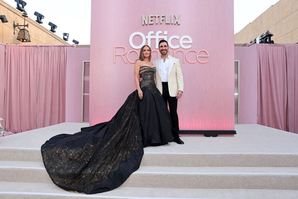 Jennifer Lopez Wore Atelier Versace To The ‘Office Romance’ LA Premiere