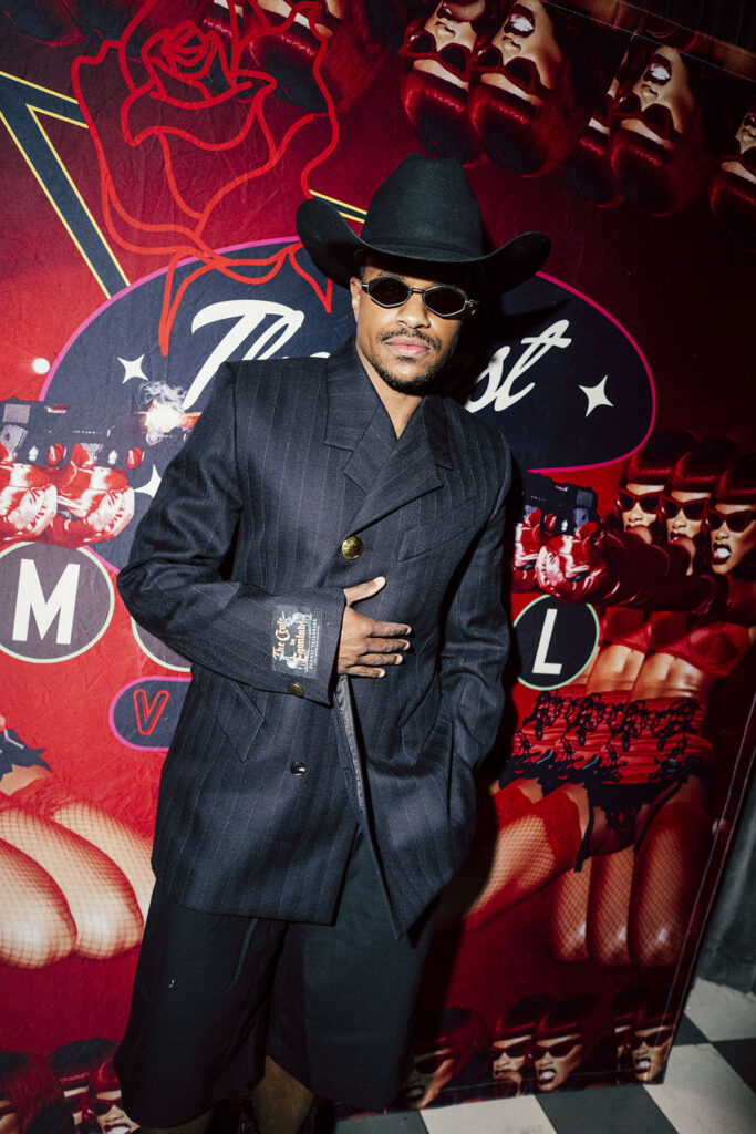 Jeremy Pope in Egonlab at Dirty Rose Pre-Met Burlesque Experience in New York