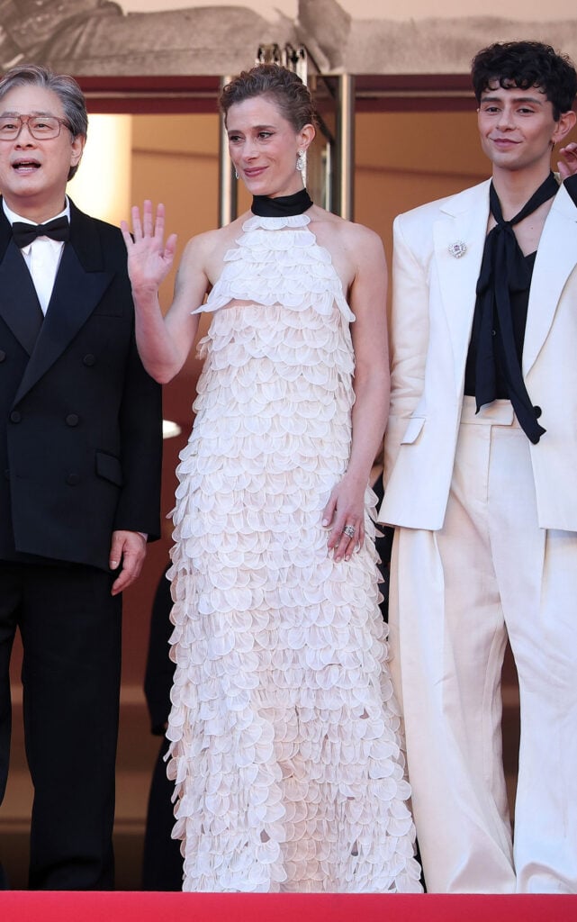 Laura Wandel wore Dior Spring 2026 to the Cannes Film Festival opening ceremony.