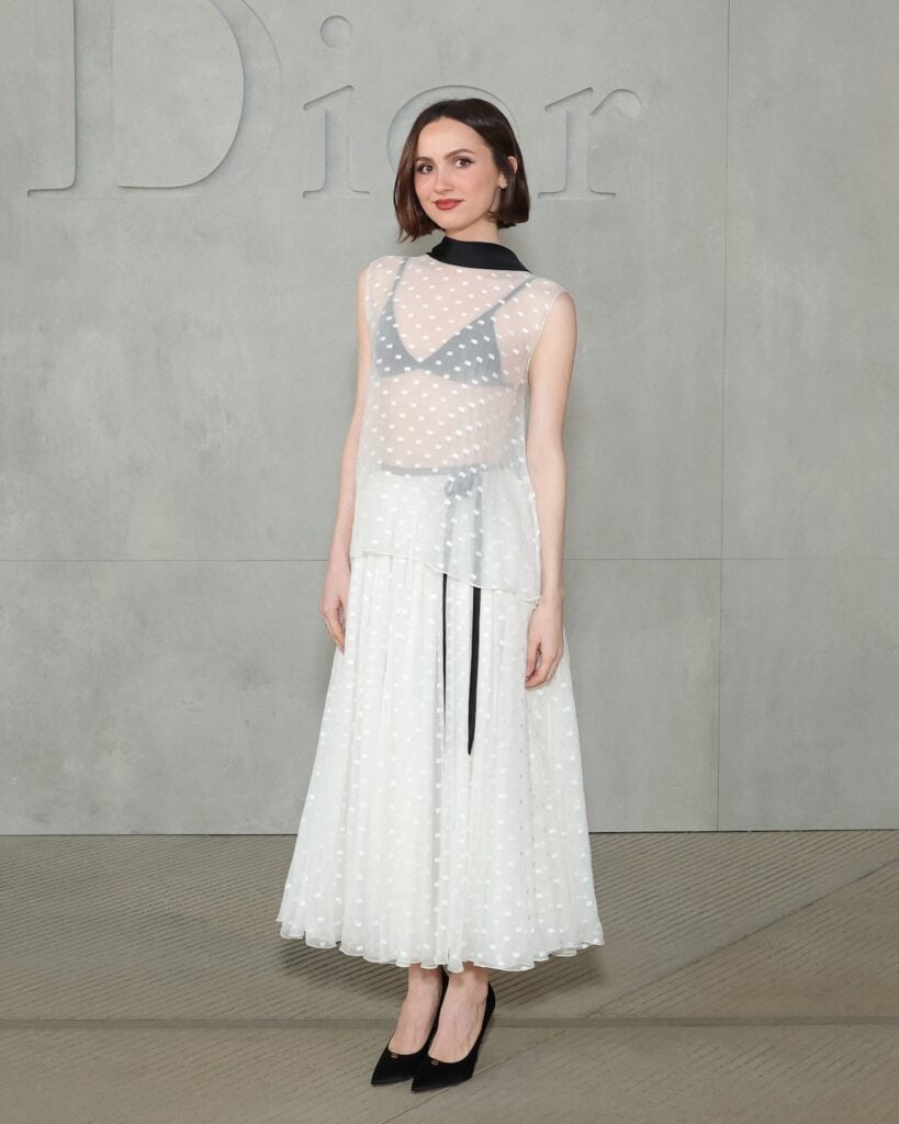 Maude Apatow attends the Dior Cruise 2027 at Los Angeles County Museum of Art 