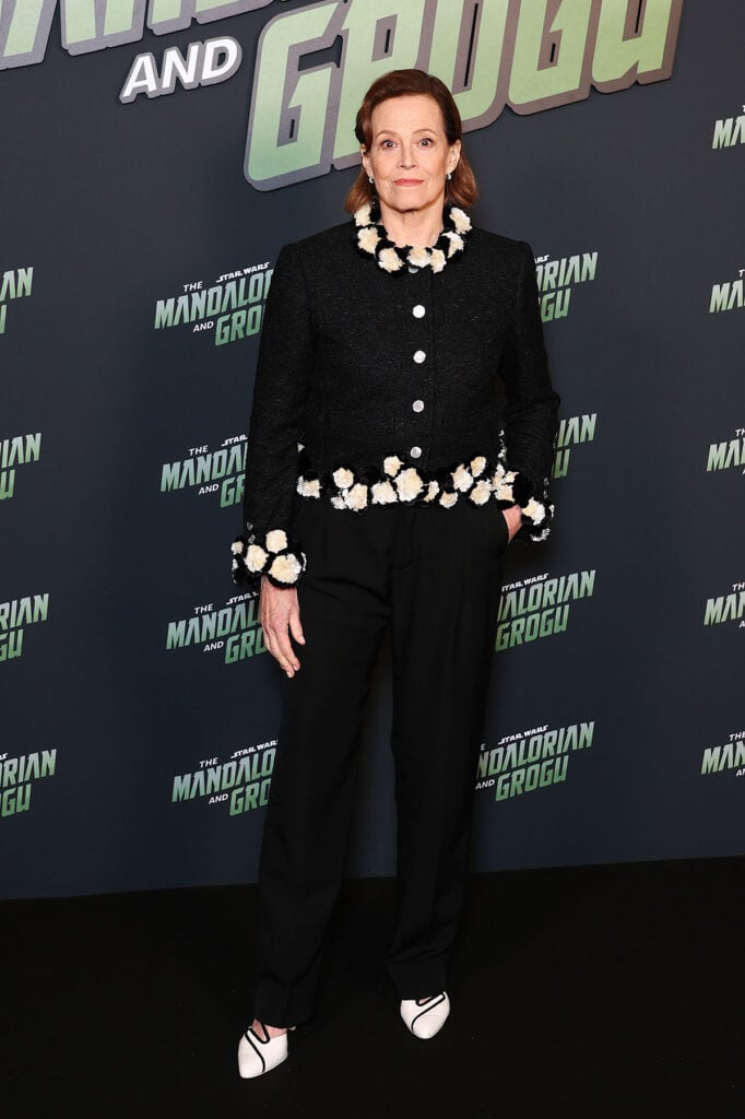 Sigourney Weaver wears Chanel at The Mandalorian and Grogu premiere in Paris
