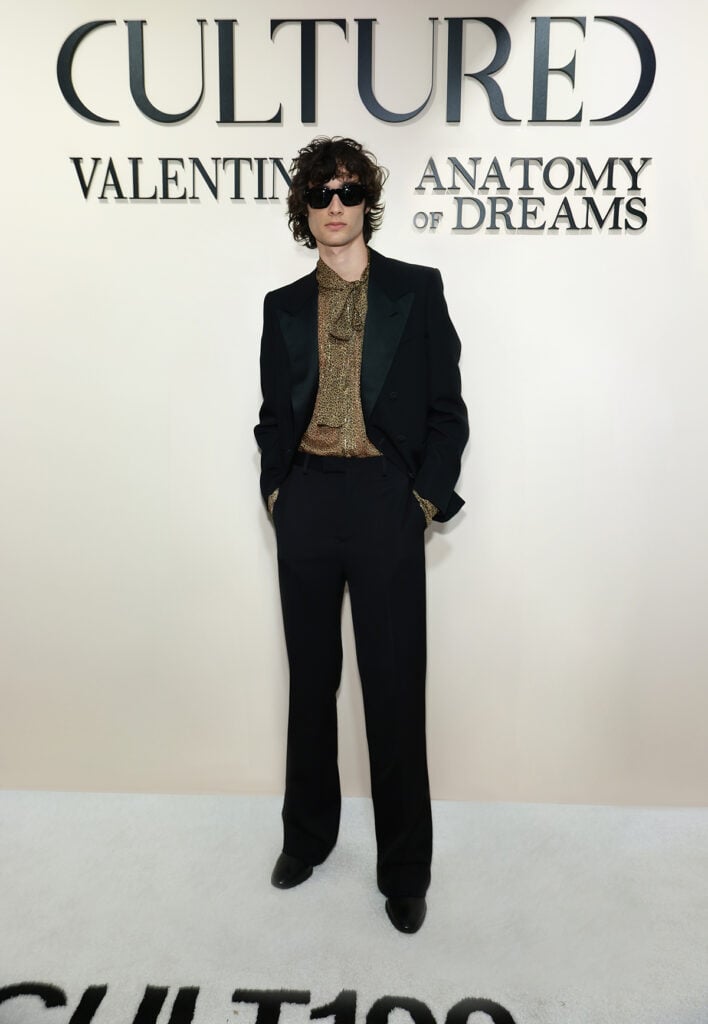 Sombr attends as CULTURED Magazine, Valentino, And Valentino Beauty Celebrate The Third Annual CULT100 
