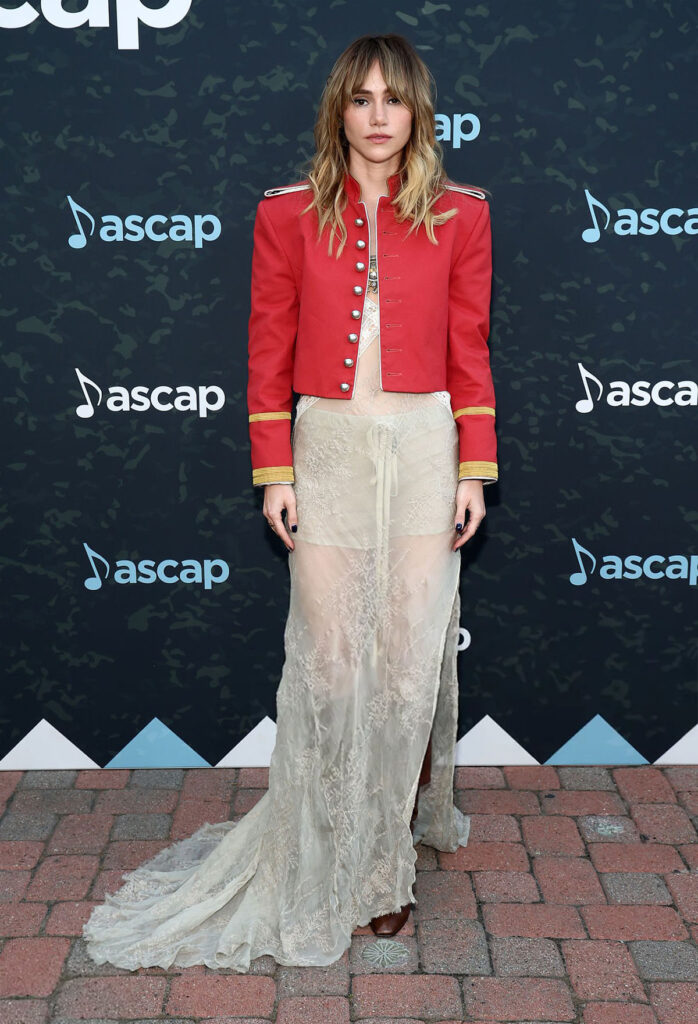 Suki Waterhouse Wore Ann Demeulemeester To The 2026 ASCAP Pop Music Awards Celebration, Suki Waterhouse ASCAP Pop Music Awards
ASCAP Pop Music Awards Red Carpet
Suki Waterhouse Red Carpet
Ann Demeulemeester ASCAP Awards
Ann Demeulemeester Suki Waterhouse