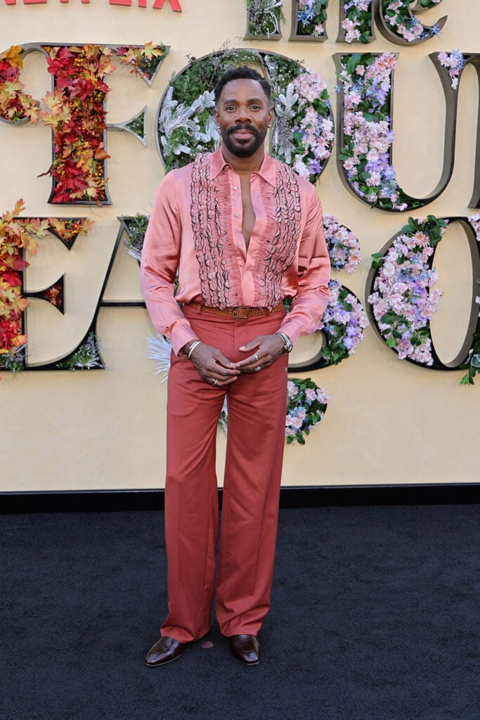 Brett Goldstein wears dunhill at the Office Romance New York premiere.