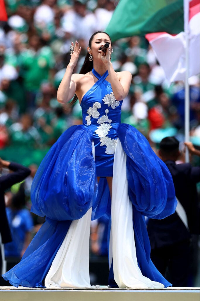 Ejae performs prior to the FIFA World Cup 2026