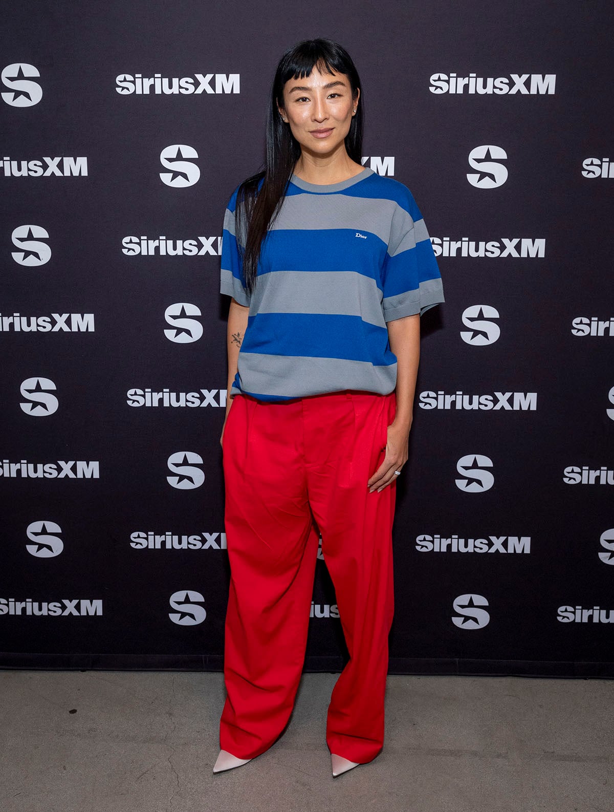 Greta Lee Wore Dior On SiriusXM’s Front Row Show