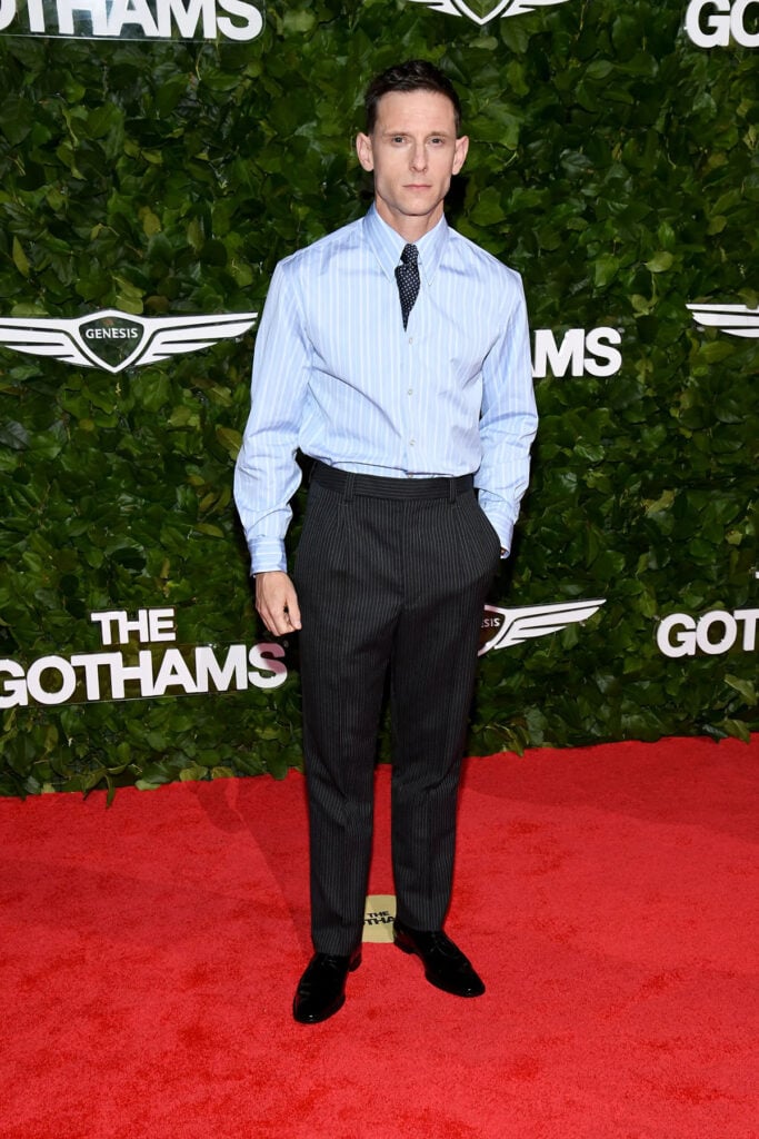 Jamie Bell wearing Saint Laurent at the 2026 Gotham Awards in New York City