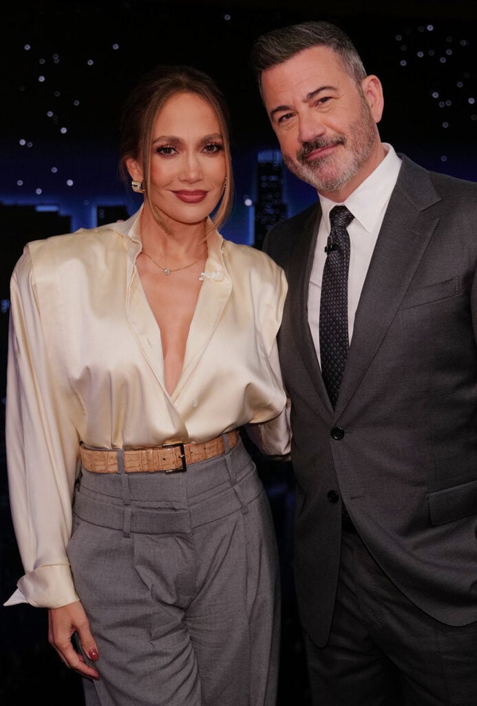 Jennifer Lopez and Jimmy Kimmel Live! in Los Angeles