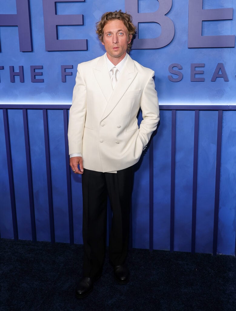 Jeremy Allen White wearing Louis Vuitton at The Bear Season 5 premiere