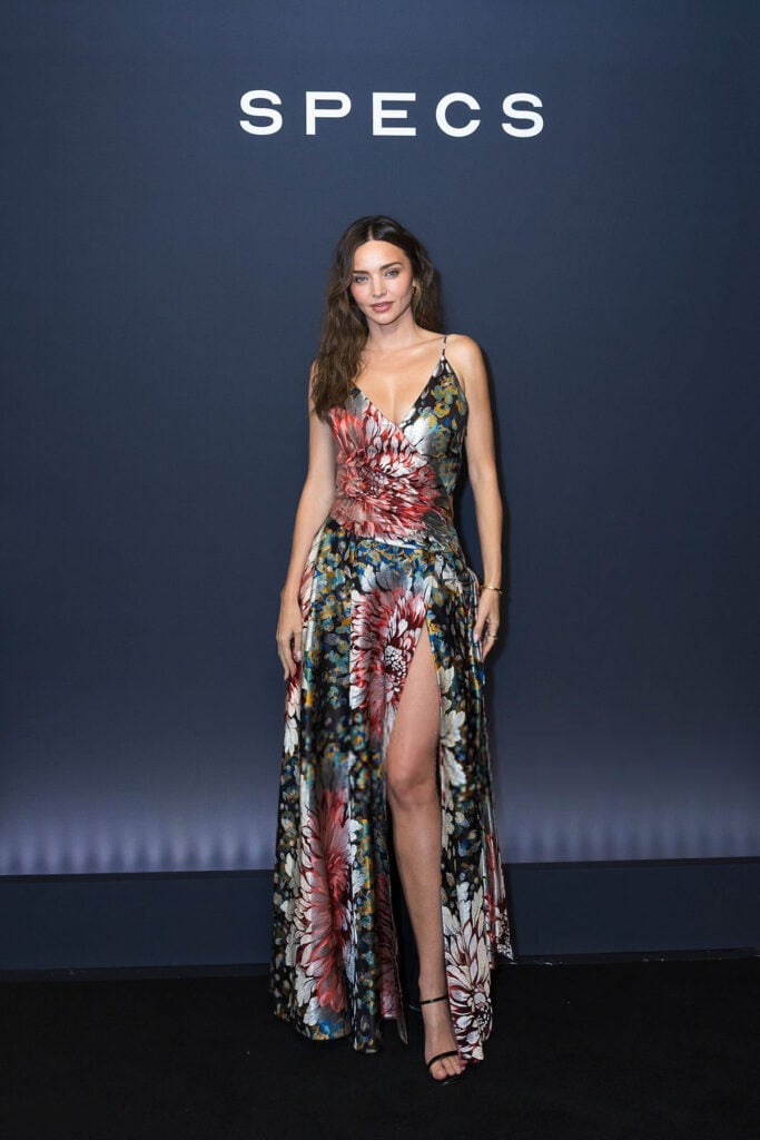 Miranda Kerr wearing a Dior floral-print gown at JR and Evan Spiegel's party at Cheval Blanc in Paris
Dior floral-print gown previously worn by Deva Cassel during the Dior Resort 2027 presentation