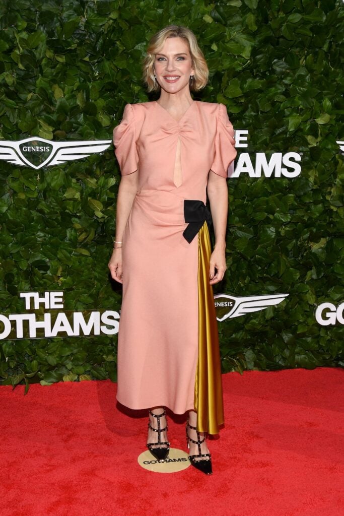 Rhea Seehorn wearing Valentino at the 2026 Gotham Awards in New York City