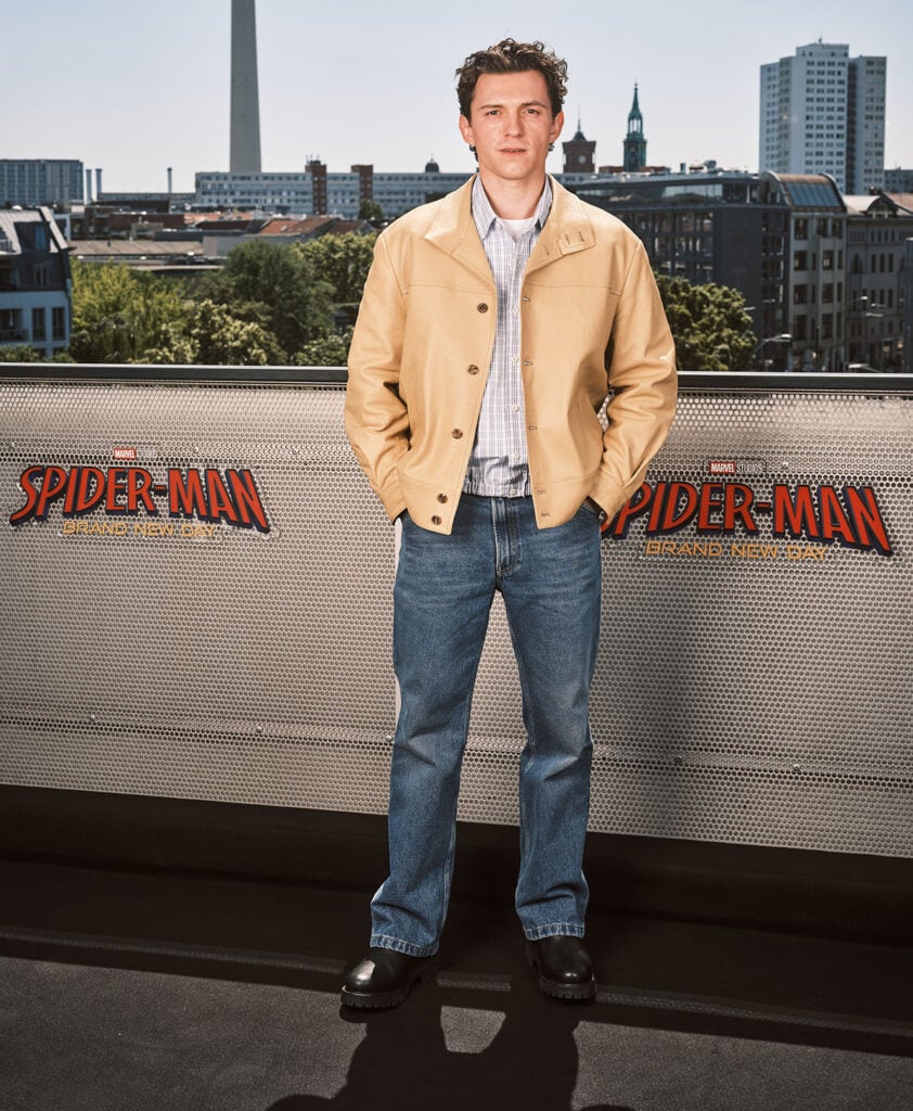 Tom Holland in Prada at the Spider-Man: Brand New Day fan event in Berlin.