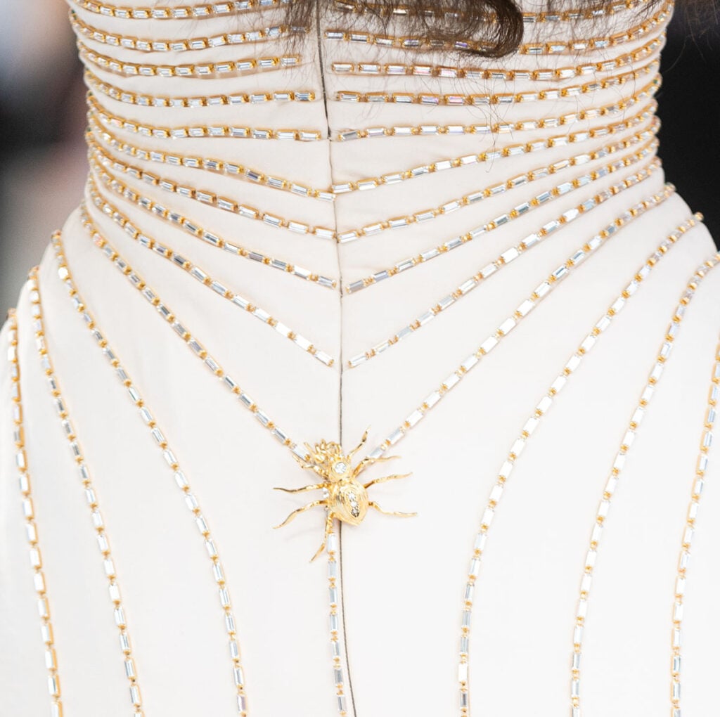 Zendaya Keren Wolf Spider jewels the Spider-Man: Brand New Day London premiere.