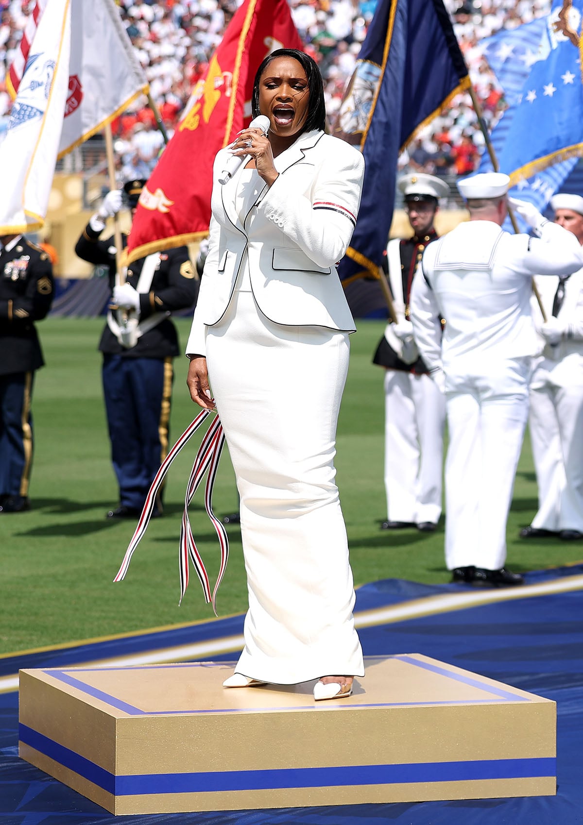Jennifer Hudson Wore Thom Browne Performing At The 2026 FIFA World Cup