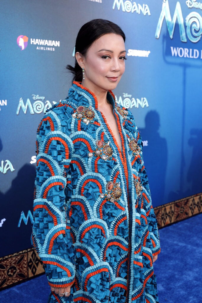 Ming-Na Wen attends the Moana World Premiere at Hollywood Bowl