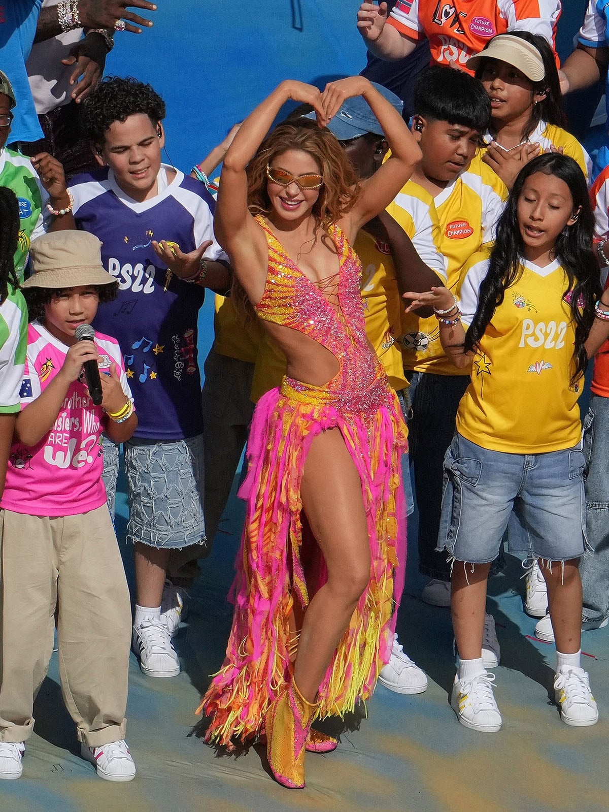 Shakira Dazzles Wore Roberto Cavalli For The FIFA World Cup Final Halftime Show
