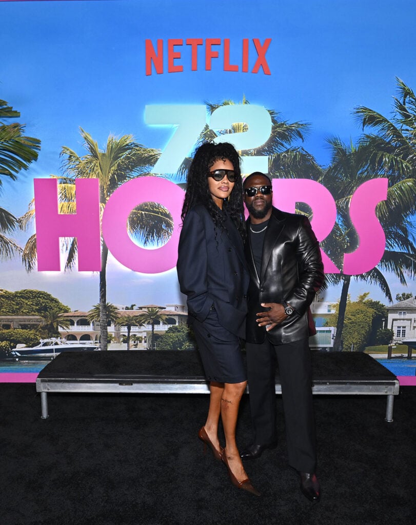 Teyana Taylor and Kevin Hart attend the Netflix 72 Hours screening at The Plaza Hotel in New York.
