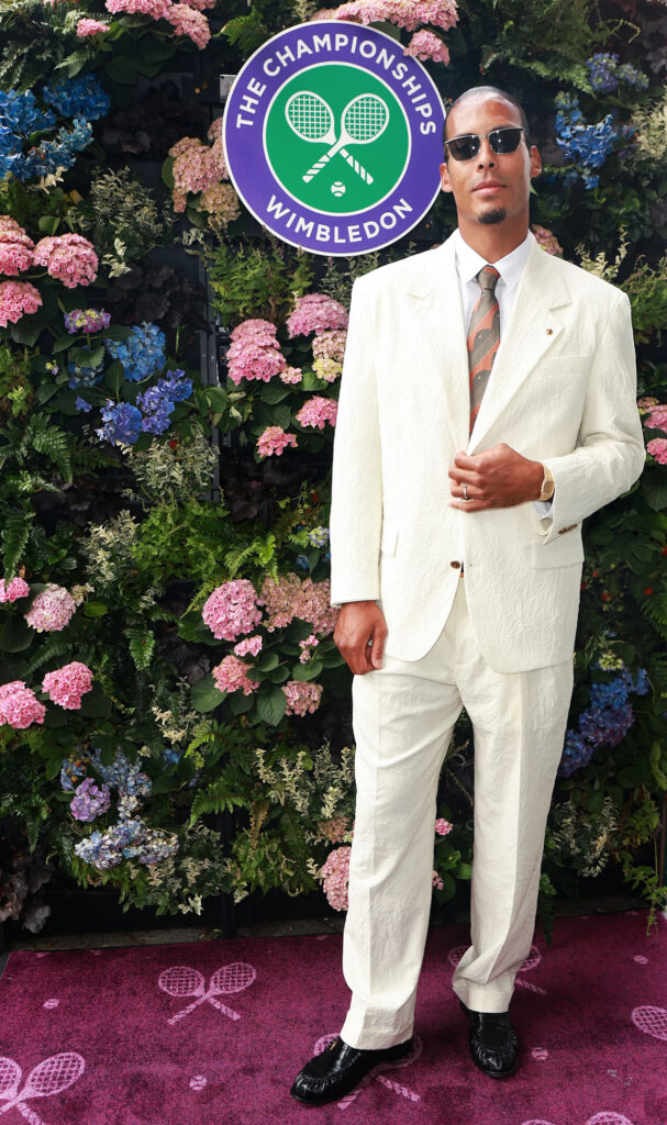 Virgil van Dijk in The Wimbledon Suite at The Championships 2026, held at The All England Lawn Tennis Club, Wimbledon, Day 12,