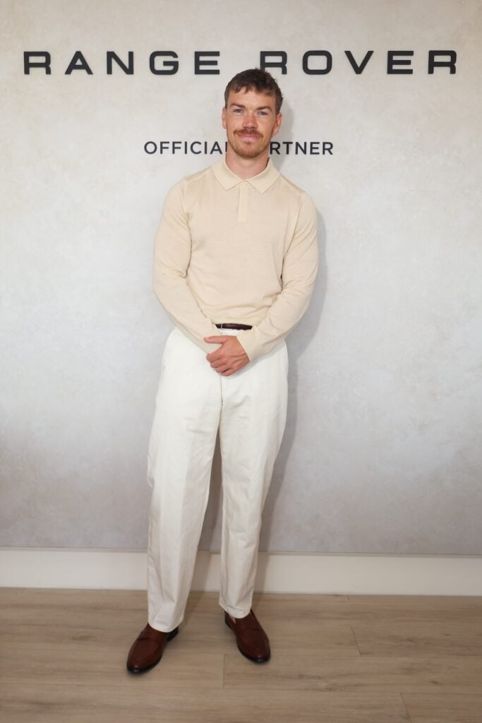 Will Poulter wearing Paul Smith at Day 13 of Wimbledon 2026 in London.