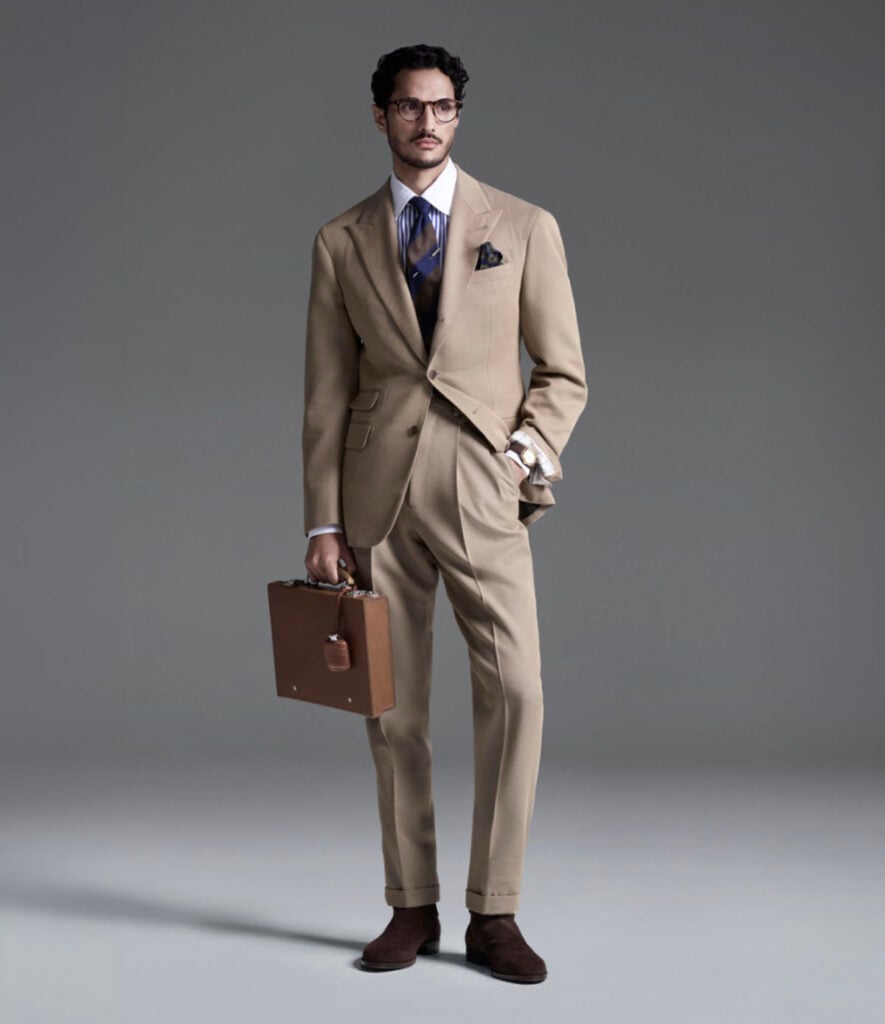 dunhill Resort 2026 menswear look presented on the runway.