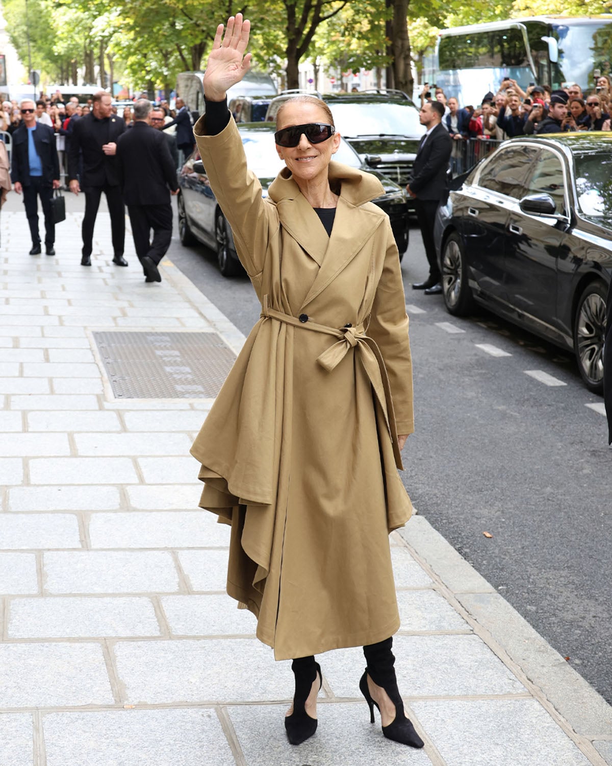 Céline Dion Returns to Paris in Alaïa Ahead of Her Stage Comeback