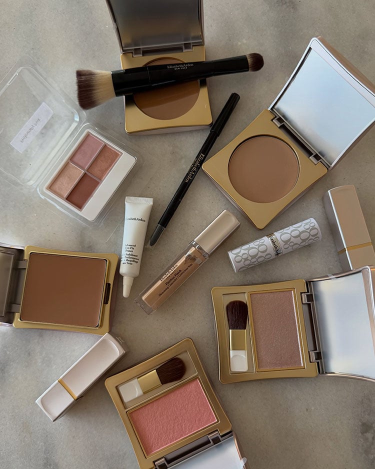 Elizabeth Arden’s Flawless Finish complexion products formed the base of Hannah Waddingham’s New York premiere makeup.