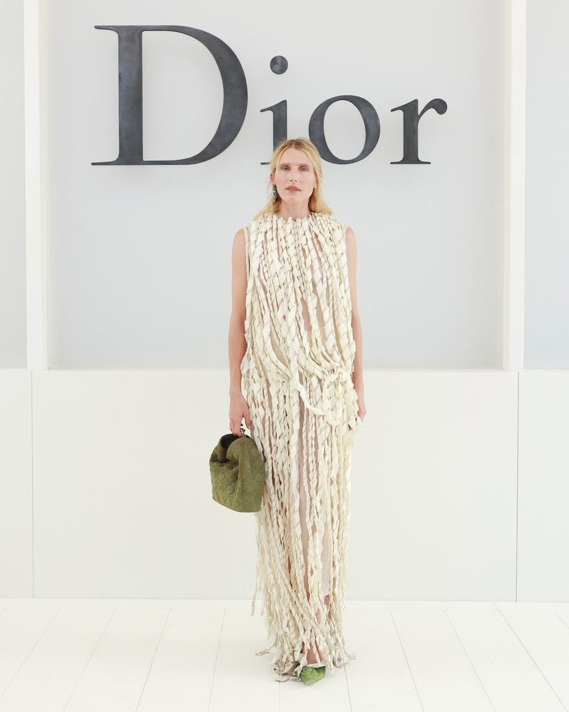 Dree Hemingway wearing Dior Resort 2027 at the Dior Spring 2027 show in Paris.