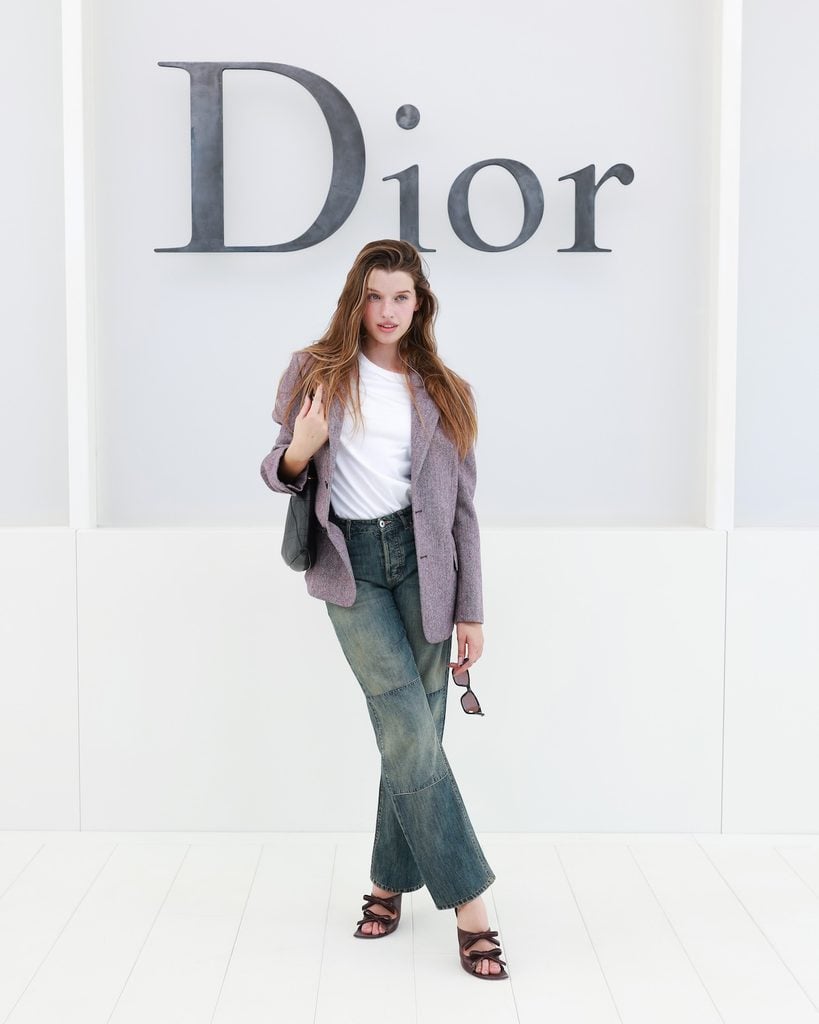 Ever Anderson wearing Dior denim at the Dior Spring 2027 show in Paris.