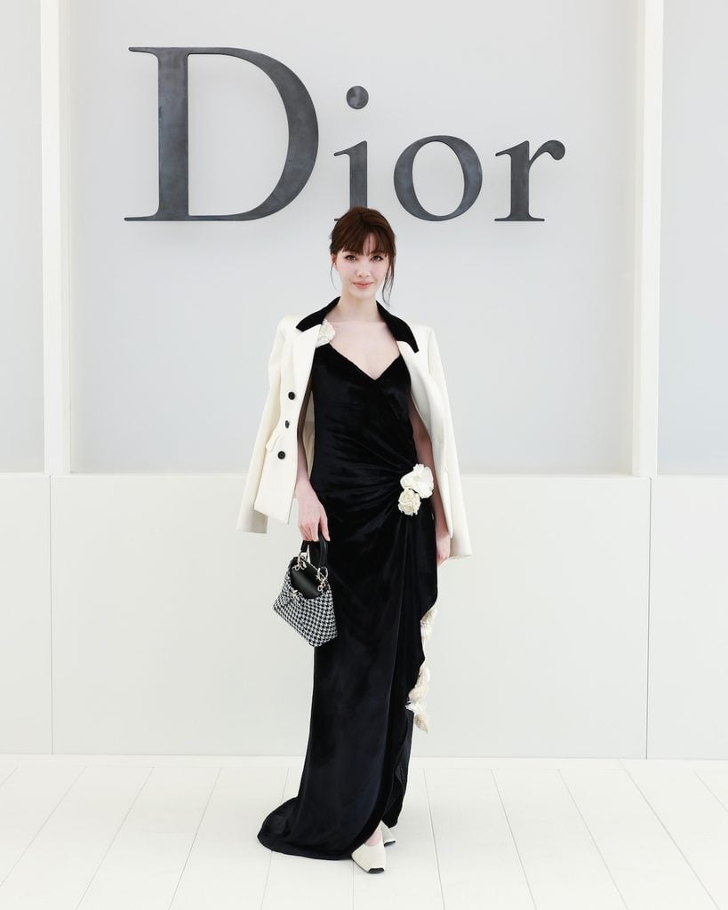 Orm wearing Dior at the Dior Spring 2027 show in Paris.