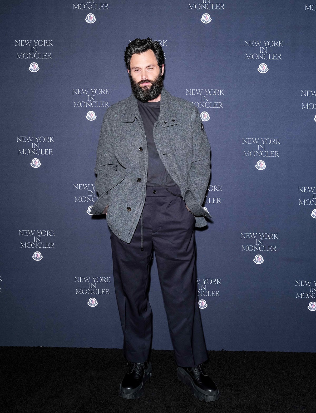 Penn Badgley Moncler Celebrates Largest-Ever Global Flagship on Fifth Avenue