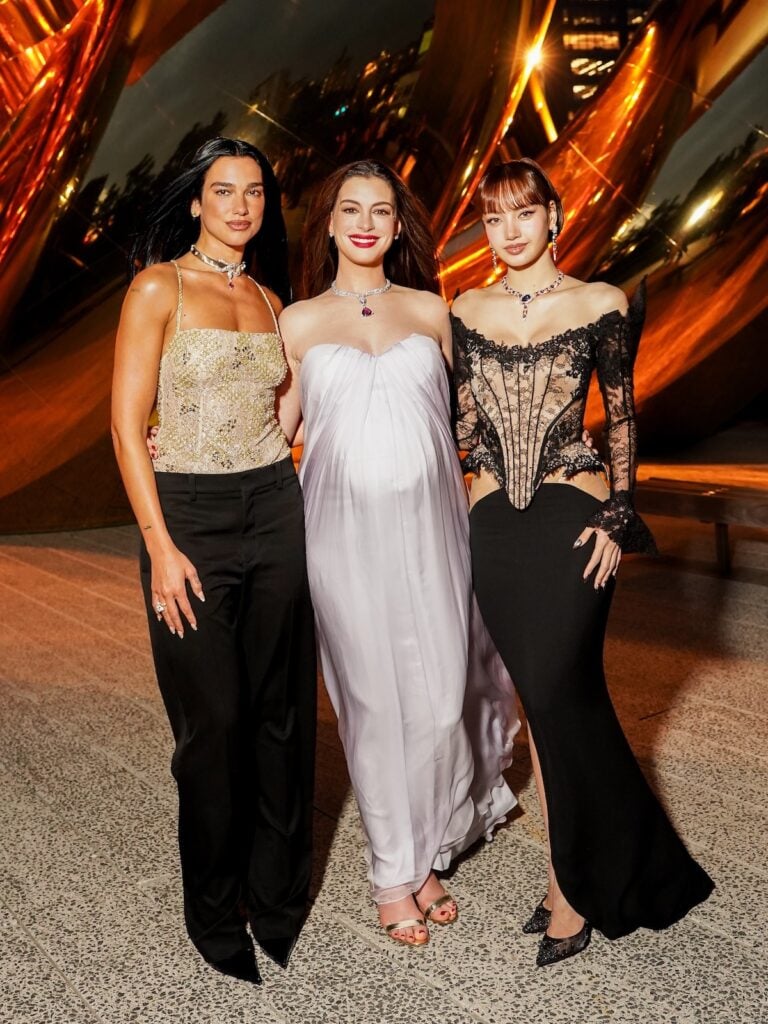 Anne Hathaway, Dua Lipa, Lisa and guests attend Bvlgari’s auruBOROS event in New York.