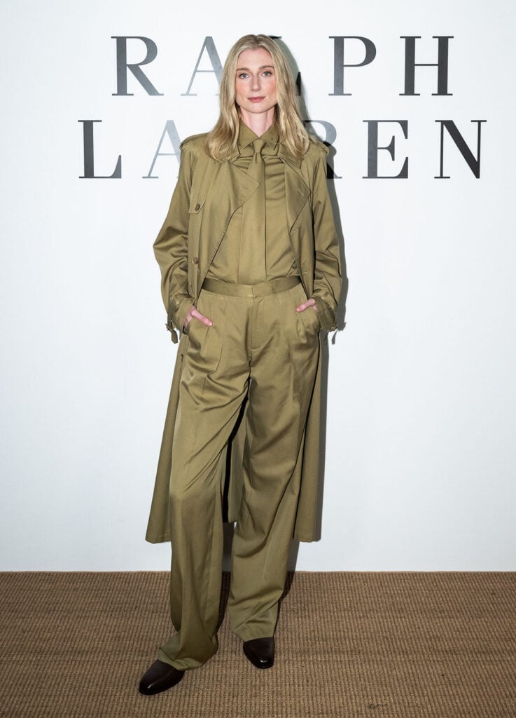 Elizabeth Debicki, Cynthia Erivo and Viola Davis wearing Ralph Lauren at the Spring 2027 New York Fashion Week show.