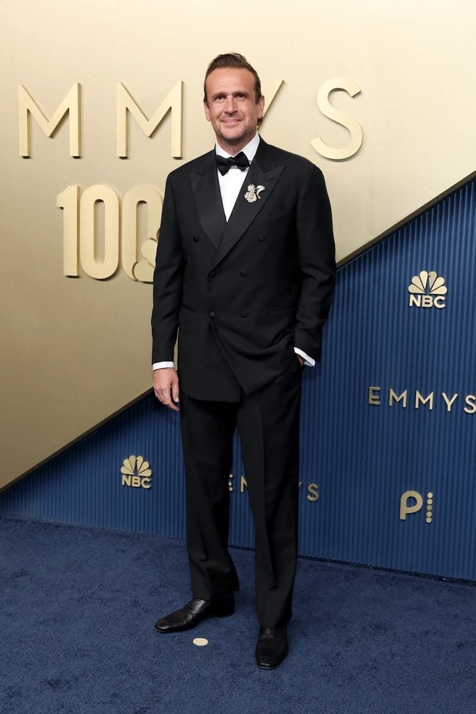 Jason Segel wearing Isaia at the 2026 Emmys.