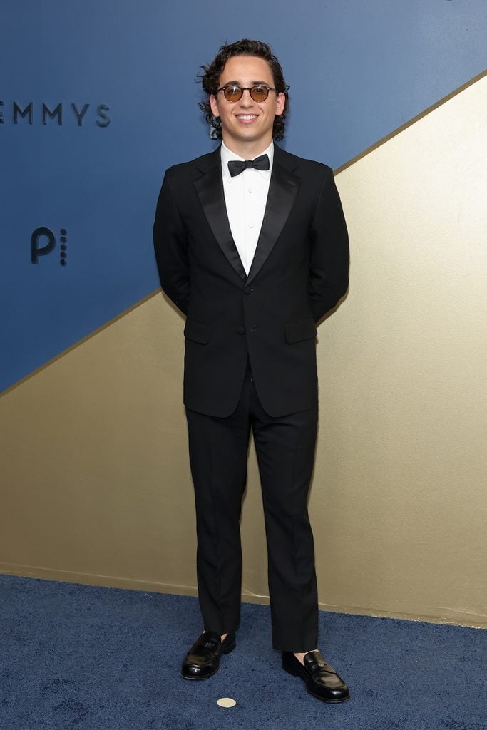Marcello Hernández wearing Prada at the 2026 Emmys.